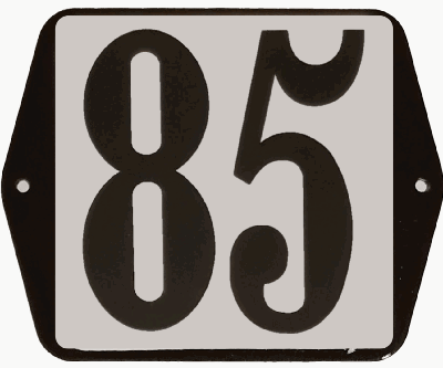 Huisnummer standaard nummer 85 - Warentuin mix