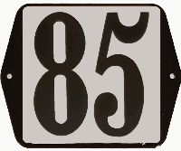 Huisnummer standaard nummer 85 - Warentuin mix