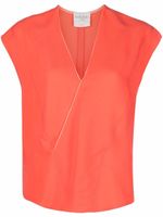 Forte Forte t-shirt à détail croisé - Orange Forte Forte t-shirt à détail croisé - Orange