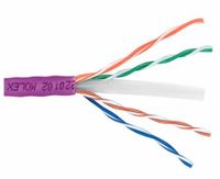 UTP CAT6 kabel op rol vast 500 M massief met adersplitter LSZH