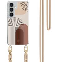 Samsung Galaxy S25 FE hoesje met beige koord - Warm curves