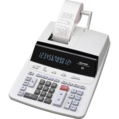 Sharp CS-2635 RHGY Bureaurekenmachine met printer Grijs Aantal displayposities: 12 werkt op het lichtnet (b x h x d) 250 x 87 x 345 mm