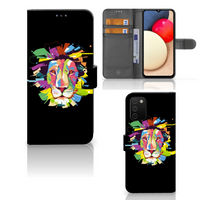 Samsung Galaxy A03s Leuk Hoesje Lion Color - thumbnail
