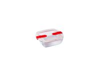 Pyrex COOK&HEAT Vierkante Schaal Met Deksel 1L 20x17x6cm - thumbnail