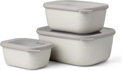 Multikom Cirqula rechthoekig 3-delige set (750 1500 3000) Nordic white - Mepal