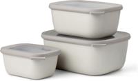 Multikom Cirqula rechthoekig 3-delige set (750 1500 3000) Nordic white - Mepal