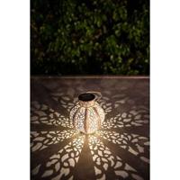 Lanterna in metallo vintage beige 10 lumens h17cm - galix