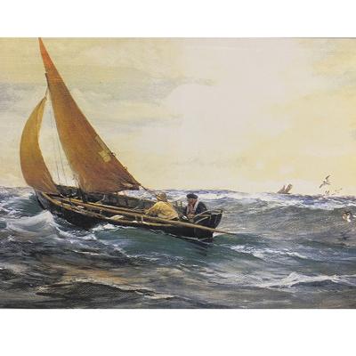 Canvas Schilderij Schip op zee