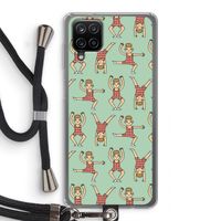 Gymboys: Samsung Galaxy A12 Transparant Hoesje met koord Gymboys: Samsung Galaxy A12 Transparant Hoesje met koord