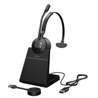 Jabra Engage 55 On Ear headset Telefoon DECT Mono Zwart Incl. oplaad- en dockingstation, Volumeregeling, Microfoon uitschakelbaar (mute) - thumbnail