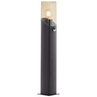 Brilliant Zwarte staande lamp Minou met sensor 44313/93