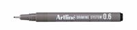 Fineliner Artline 0.6mm zwart