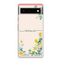 Gele bloemen: Google Pixel 6 Transparant Hoesje