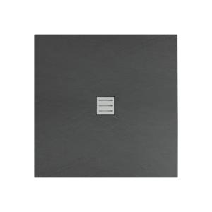 Douchebak BWS Ilonda Vierkant Acryl 80x80 cm Mat Antraciet Boss & Wessing