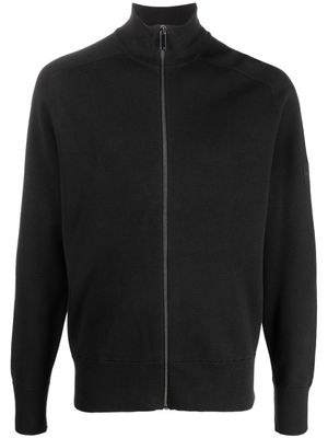 Calvin Klein cardigan zippé à col montant - Noir