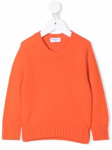 Siola pull en maille à col v - Orange