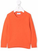 Siola pull en maille à col v - Orange