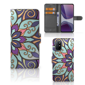 OnePlus 8T Hoesje Purple Flower