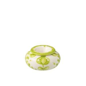 J-Line Ashtray Granada Ceramic White|Green Large