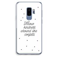 Confetti: Samsung Galaxy S9 Plus Transparant Hoesje - thumbnail