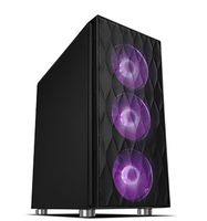 Cooltek Eins RGB Midi-tower PC-behuizing Zwart