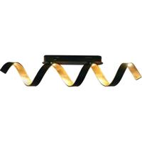ECO-Light LED-HELIX-PL4 NER LED-HELIX-PL4 NER LED-plafondlamp LED 20 W Goud, Zwart
