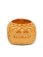 Balmain bague Signature à fini embossé - Or - thumbnail