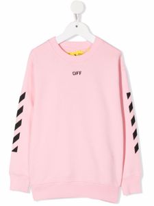 Off-White Kids sweat à logo imprimé - Rose