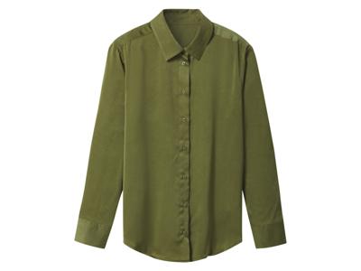 esmara Satijnen dames blouse (Groen, 44)