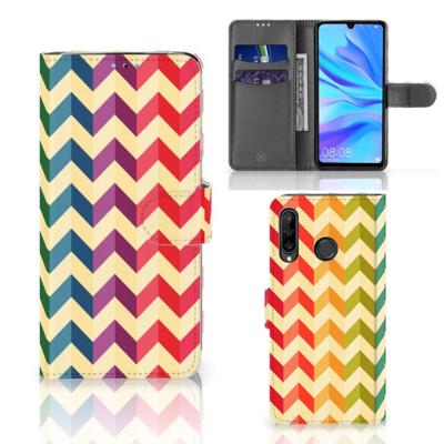 Huawei P30 Lite (2020) | Telefoon Hoesje | Zigzag Multi Color Huawei P30 Lite (2020) | Telefoon Hoesje | Zigzag Multi Color
