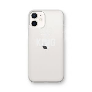 King zwart: iPhone 12 Transparant Hoesje