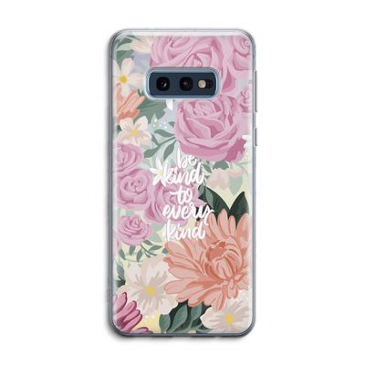 Kindness matters: Samsung Galaxy S10e Transparant Hoesje