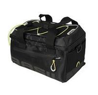 Basil Miles Trunkbag Sportieve zwarte bagagedragertas voor sportievelingen 7L Zwart Lime
