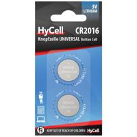 HyCell Knoopcel CR2016 3 V 2 stuk(s) 70 mAh Lithium CR 2016 HyCell Knoopcel CR2016 3 V 2 stuk(s) 70 mAh Lithium CR 2016
