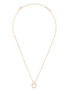 Ferragamo Gancini crystals necklace - Métallisé