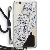 Gespikkelde marmer: Huawei Ascend P10 Lite Transparant Hoesje met koord