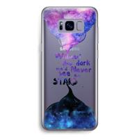 Stars quote: Samsung Galaxy S8 Transparant Hoesje