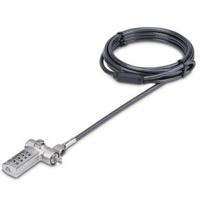 StarTech.com 2m Universeel Laptop Kabelslot, Security Kabel met Vooraf Ingesteld Combinatieslot, Com