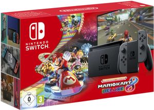 Nintendo Switch Console (Grijs) + Mario Kart 8 Deluxe Bundle