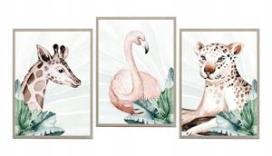 Posters - Jungle Dieren / Set van 3