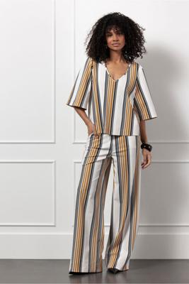 Cilou stripe top - multi color - 12862
