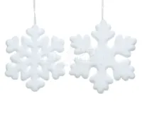Kerstornament Sneeuwvlok Foam Wit 20cm Assorti 1st Kerstornament Sneeuwvlok Foam Wit 20cm Assorti 1st