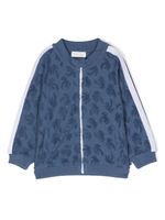 Palm Angels Kids veste Palms à fermeture zippée - Bleu