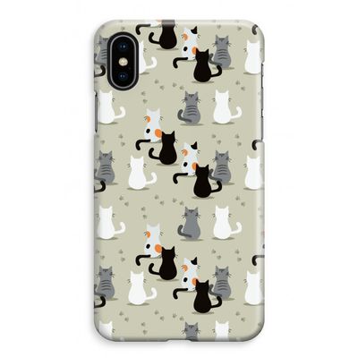 Katten: iPhone XS Max Volledig Geprint Hoesje