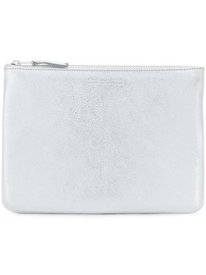 Comme Des Garçons Wallet porte-monnaie à logo embossé - Métallisé