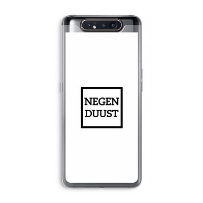 Negenduust vierkant: Samsung Galaxy A80 Transparant Hoesje
