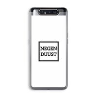 Negenduust vierkant: Samsung Galaxy A80 Transparant Hoesje