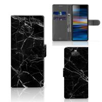 Sony Xperia 10 | Bookcase | Marmer Zwart - Origineel Cadeau Vader