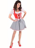 Dirndl Nicky rood populair - thumbnail