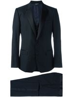 Dolce & Gabbana three-piece dinner suit - Bleu - thumbnail